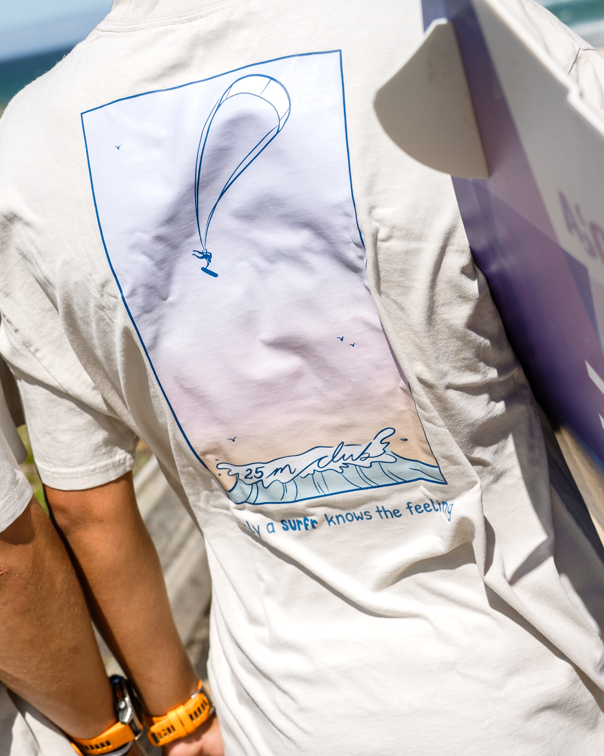 A rider wearing Surfr Jump Club apparel