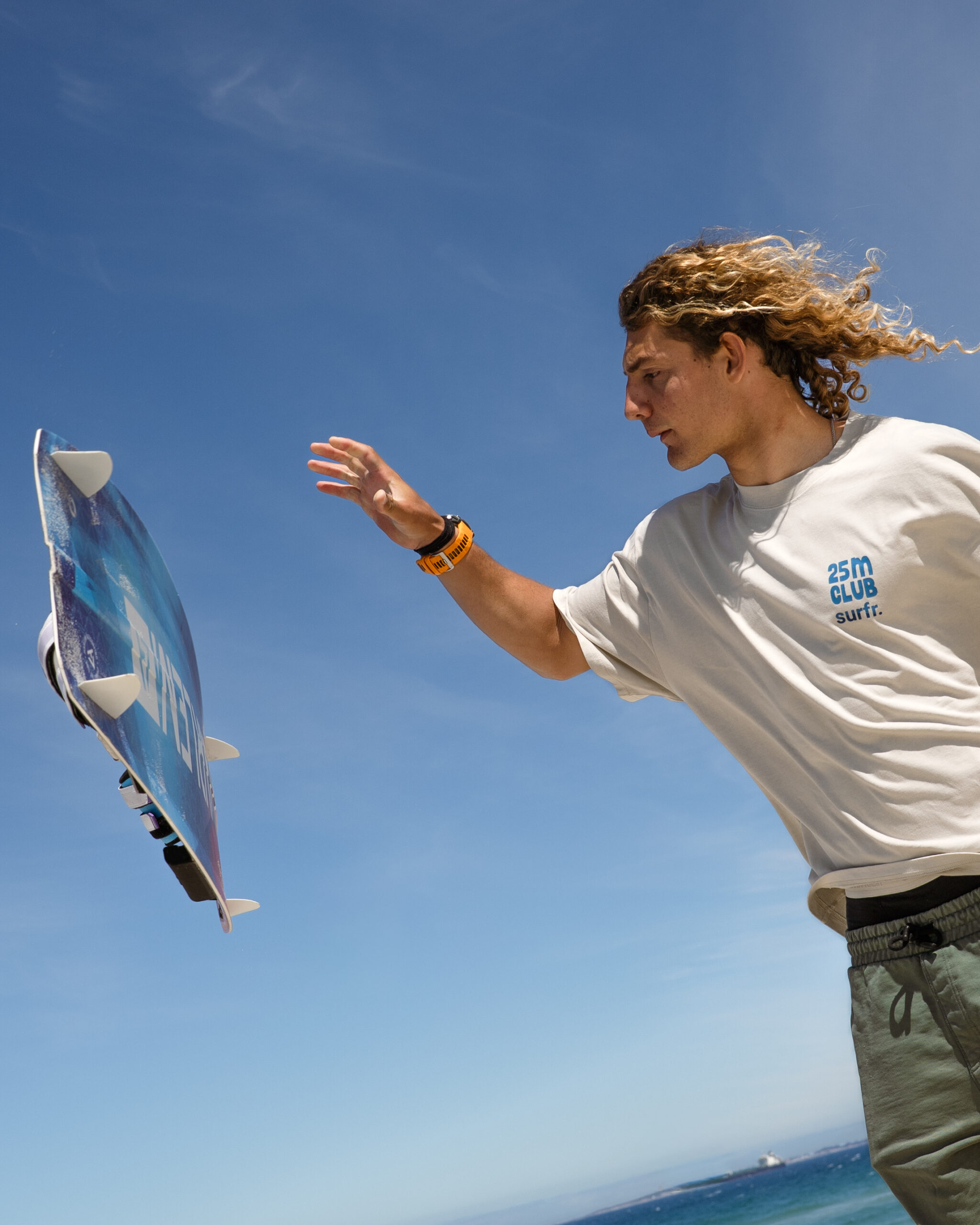 A rider wearing Surfr Jump Club apparel